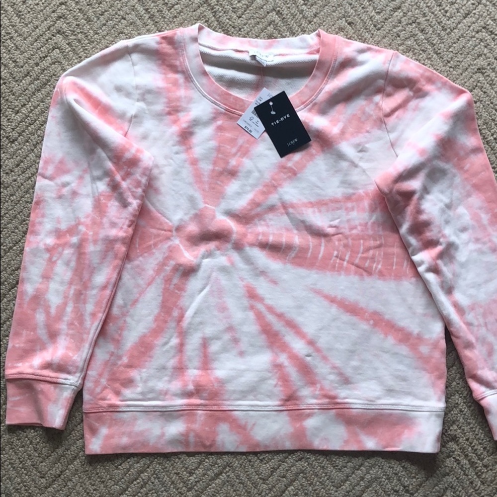 NWT J. Crew Tie Dye Sweatshirt